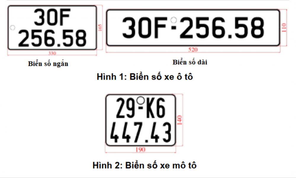  Bộ Công an quy định về mẫu biển số xe ô tô, mô tô áp dụng từ 1/1/2025